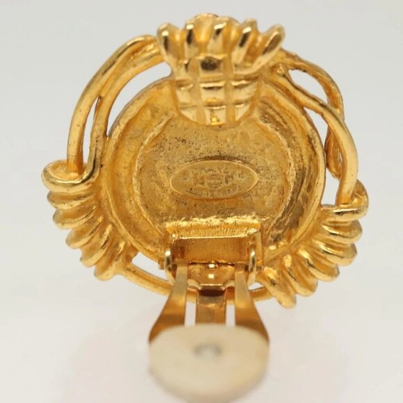 CHANEL Earring metal Gold CC Auth bs29251 - Picture 11 of 13